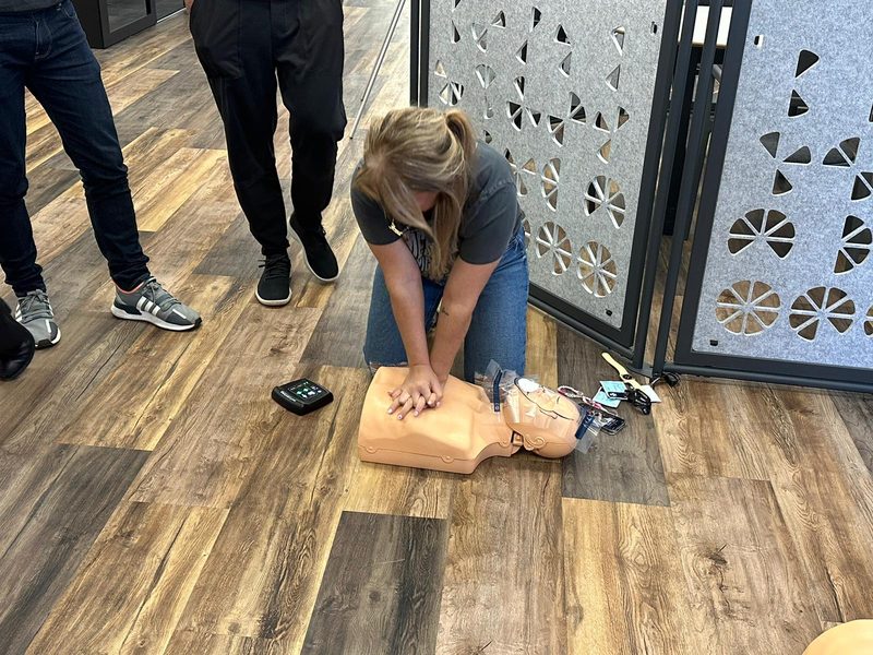 Emergency First Aid at Work training session in Glasgow
